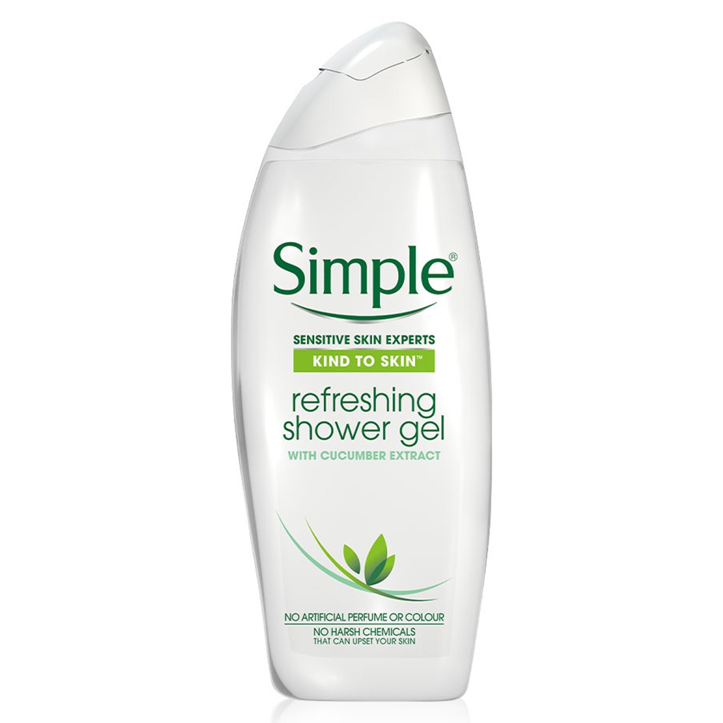 Simple Kind To Skin Sensitive Skin Experts Refreshing Shower Gel 500ml