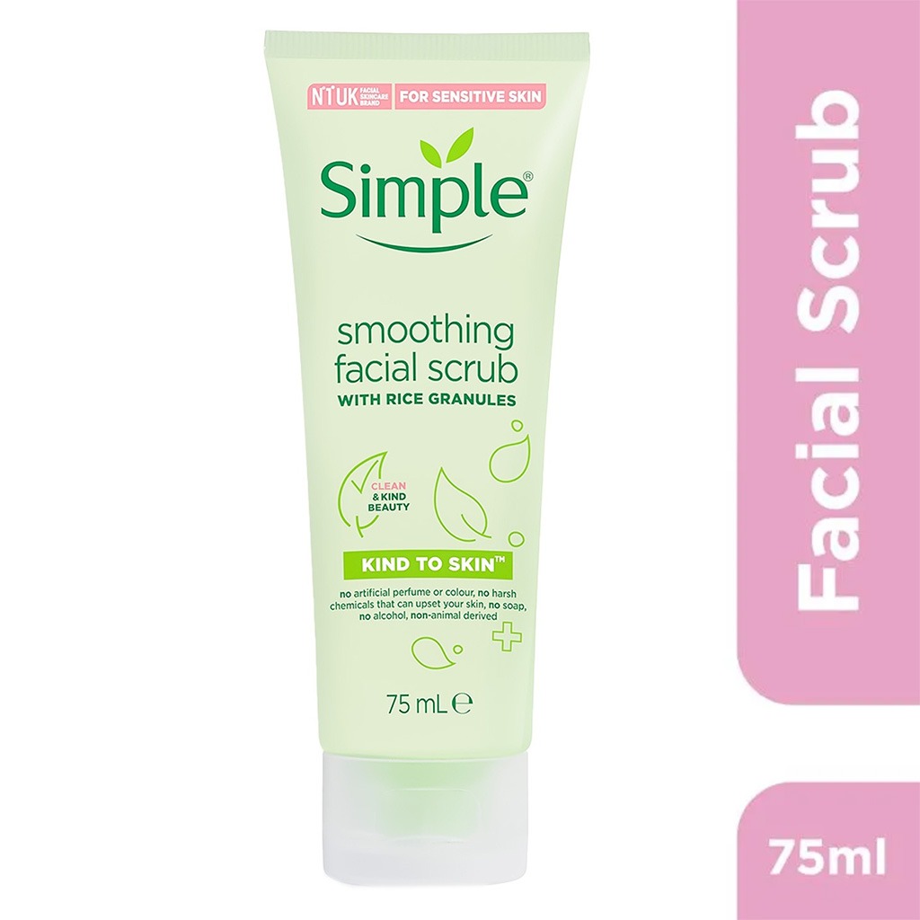 Simple Kind To Skin Sensitive Skin Experts Smoothing Facial Scrub 75ml