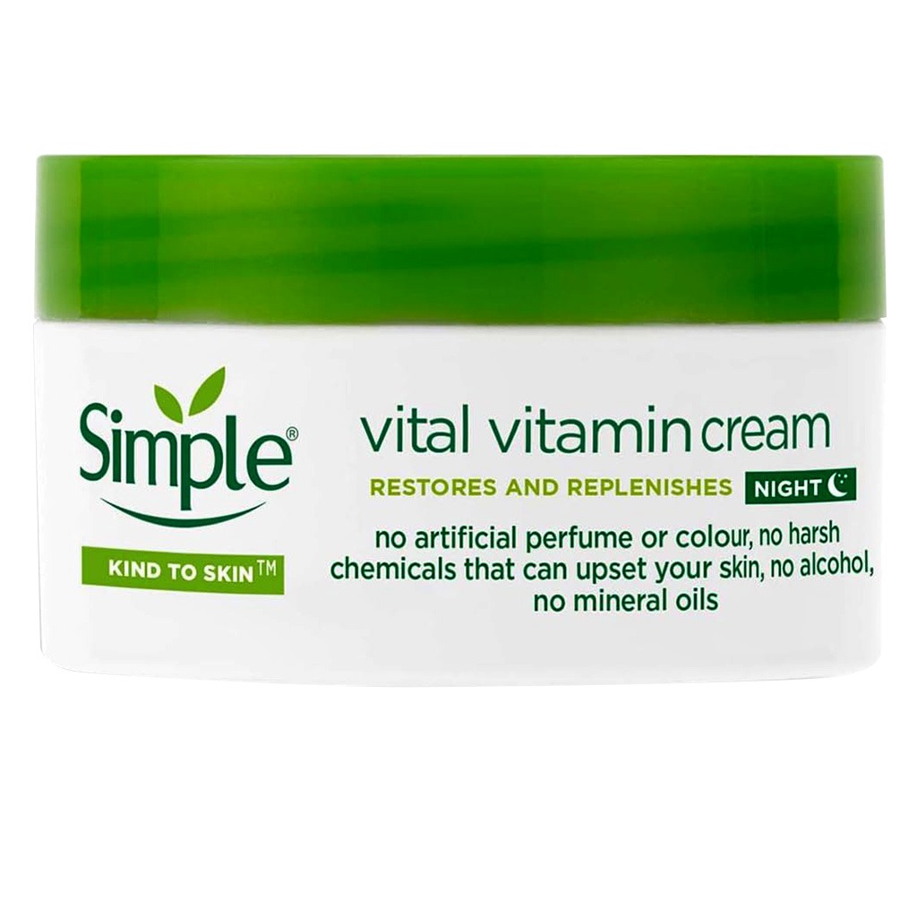 Simple Kind To Skin Sensitive Skin Experts Vital Vitamin Night Cream 50ml