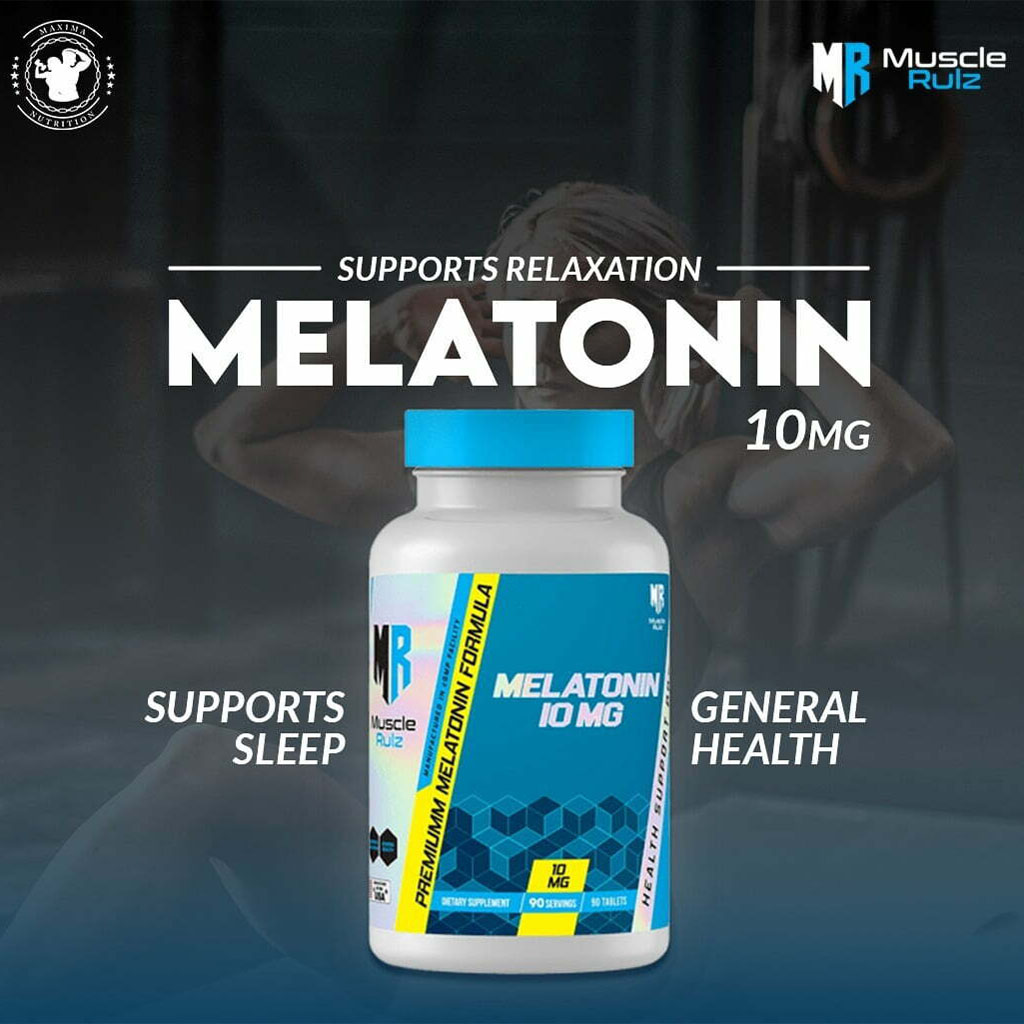 Muscle Rulz 10mg Melatonin Tablets, Pack of 100's