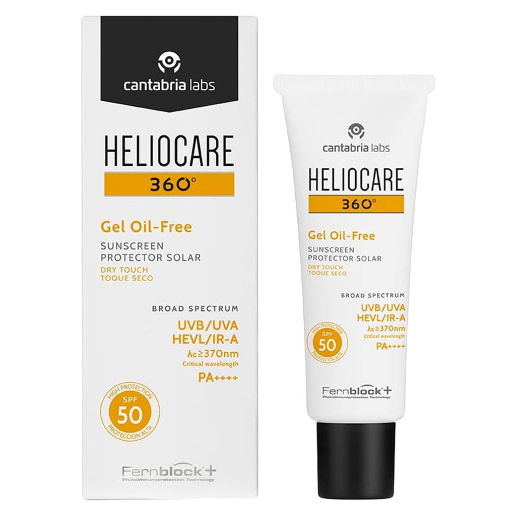 Heliocare 360° Gel Oil-Free Broad Spectrum Sunscreen Dry Touch With SPF 50 & PA++++ 50ml