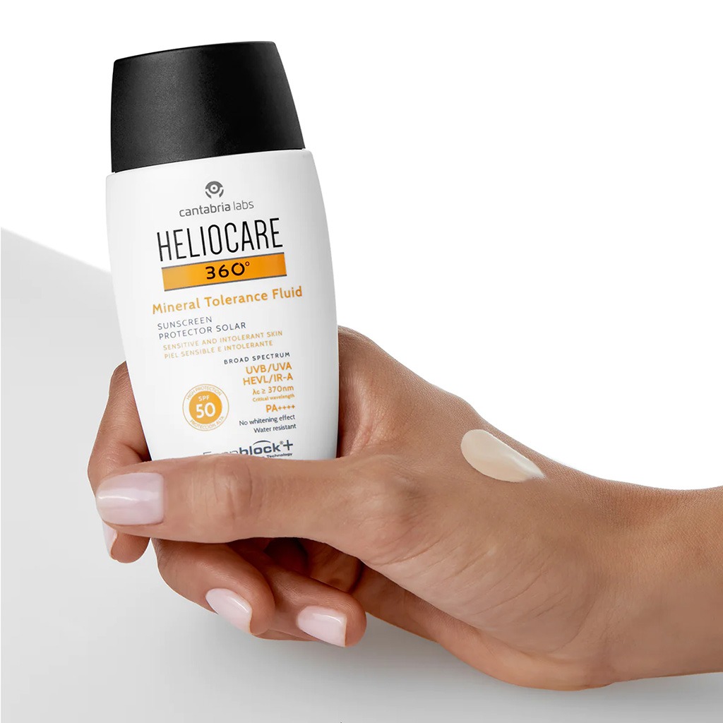 Heliocare 360° Mineral Tolerance Fluid Broad Spectrum Sunscreen With SPF 50 & PA++++ 50ml