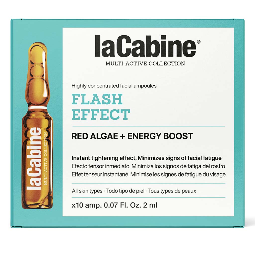 LaCabine Flash Effect Instant Lifting & Anti-Fatigue 2ml Facial Ampoules For All Skin Types, Pack of 10's