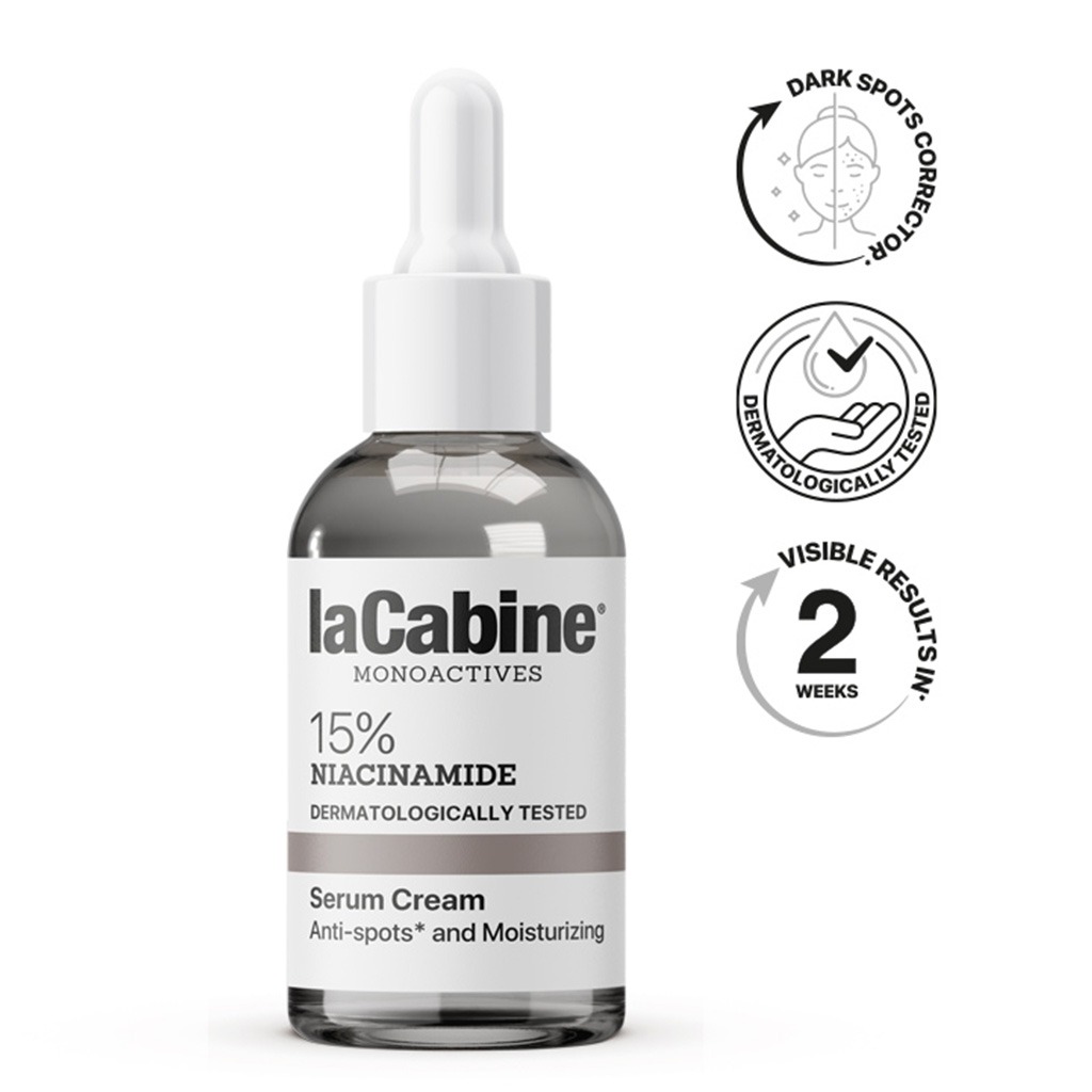 LaCabine Monoactives 15% Niacinamide Hydrating Serum Cream For Blemishes & Marks 30ml