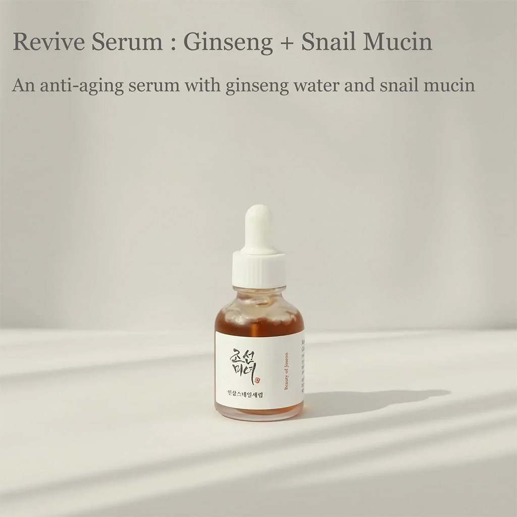 Beauty of Joseon Revive Facial Serum With Ginseng + Snail Mucin 30ml