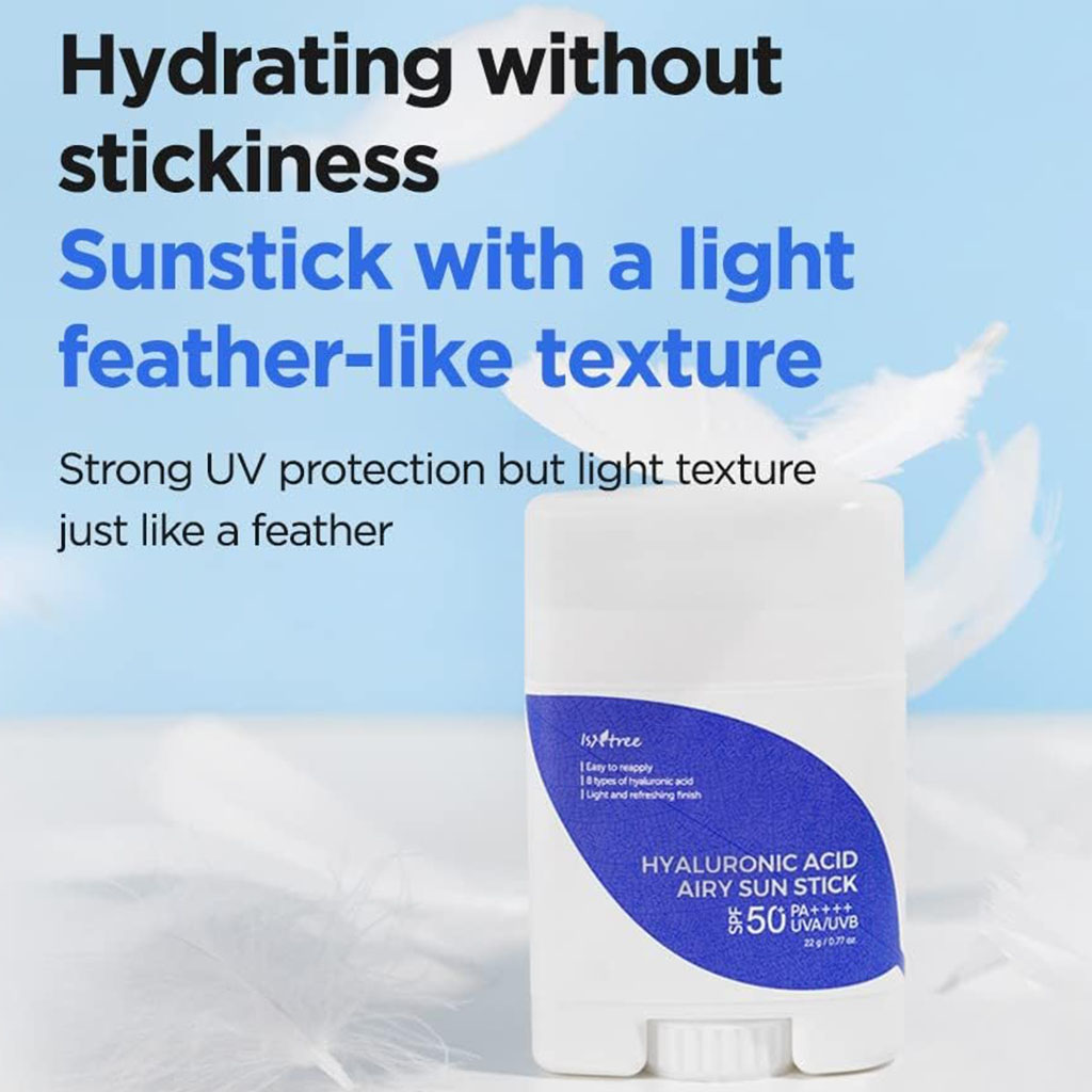 Isntree Hyaluronic Acid Airy Sunscreen Stick With SPF 50+ & PA++++ 22g