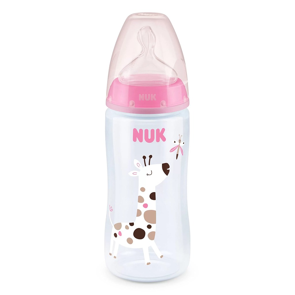 Nuk First Choice+ 300ml Anti-Colic PP Baby Feeding Bottle With Temperature Control, Assorted Pack of 1's