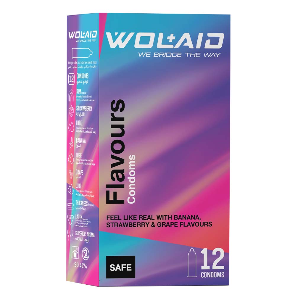 Wolaid Flavours Condoms, Pack of 12's