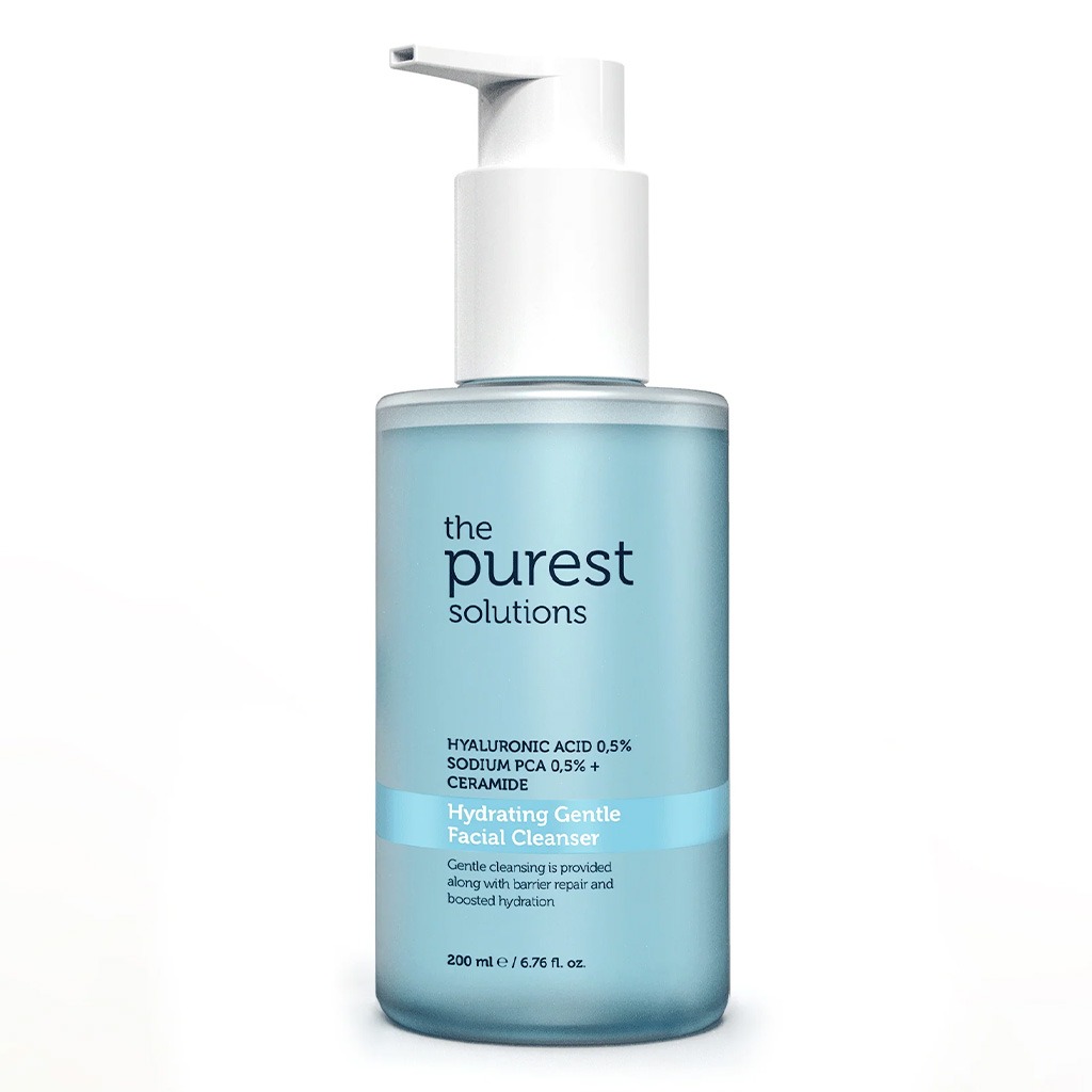 The Purest Solutions 0.5% Hyaluronic Acid 0.5% Sodium PCA + Ceramide Hydrating Gentle Facial Cleanser 200ml