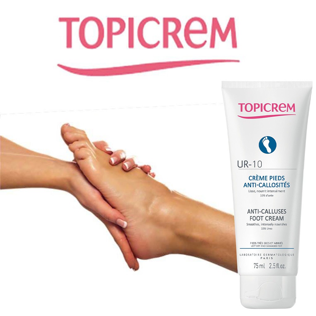 Topicrem UR 10 Anti-Callus Foot Cream For Very Dry And Damaged Feet 75ml