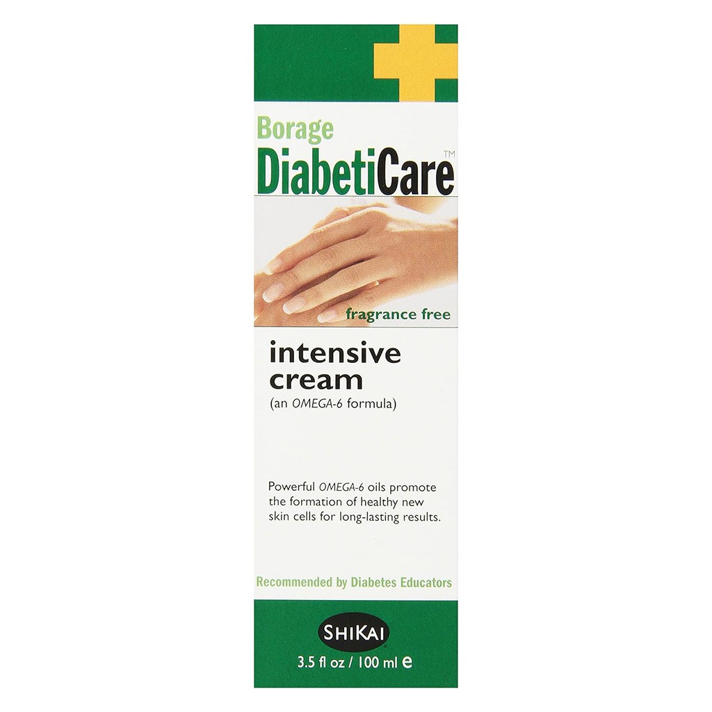 ShiKai Borage DiabetiCare Omega-6 Intensive Cream For Hands, Cuticles & Fingertips 100ml