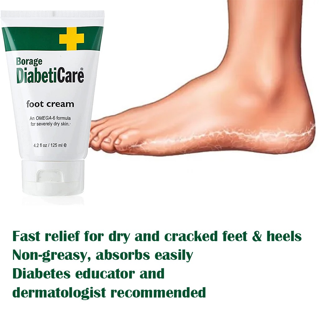 ShiKai Borage DiabetiCare Omega-6 Foot Cream For Severely Dry Skin 125ml