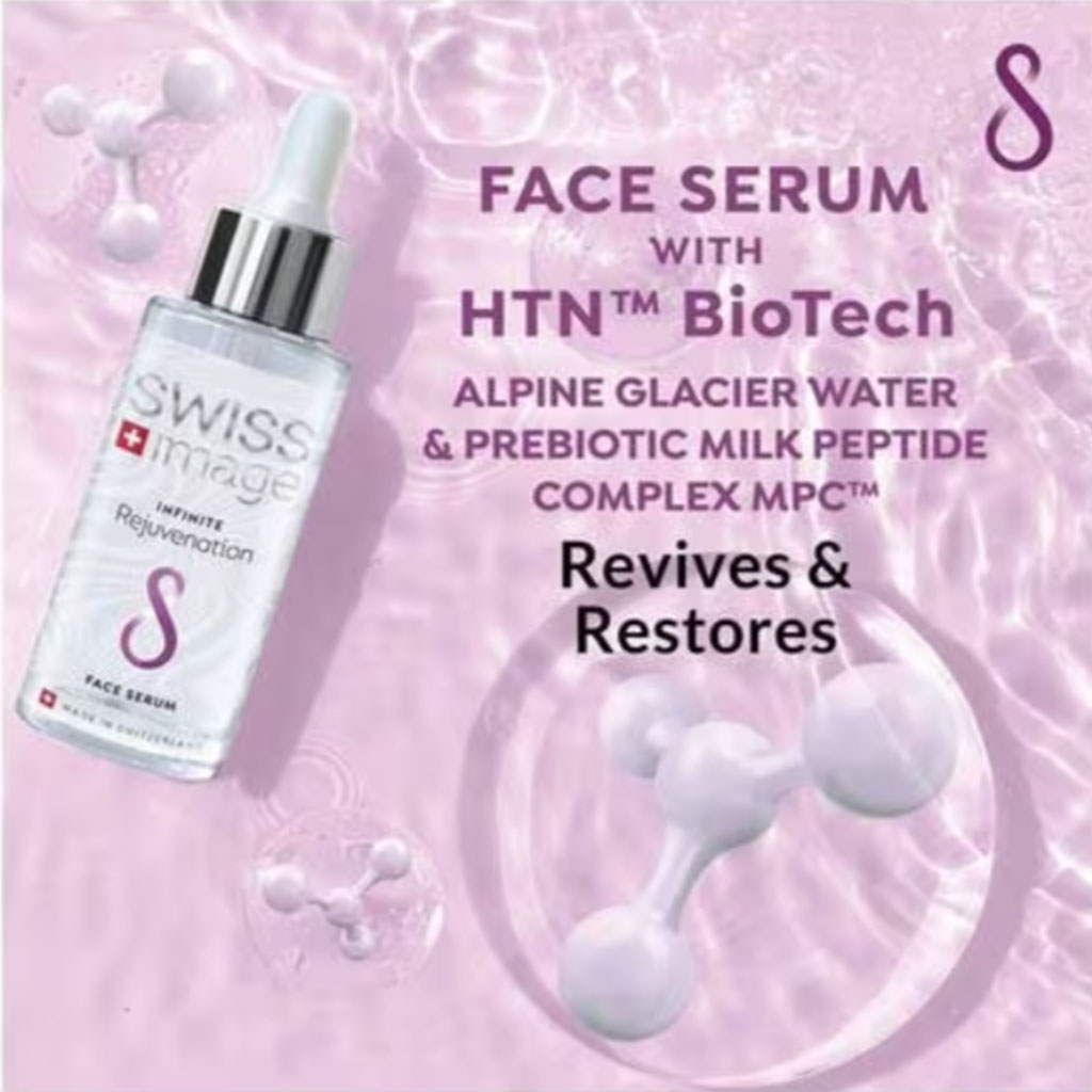 Swiss Image Infinite Rejuvenation Reviving & Restoring Face Serum 30ml With Free Travel Pouch