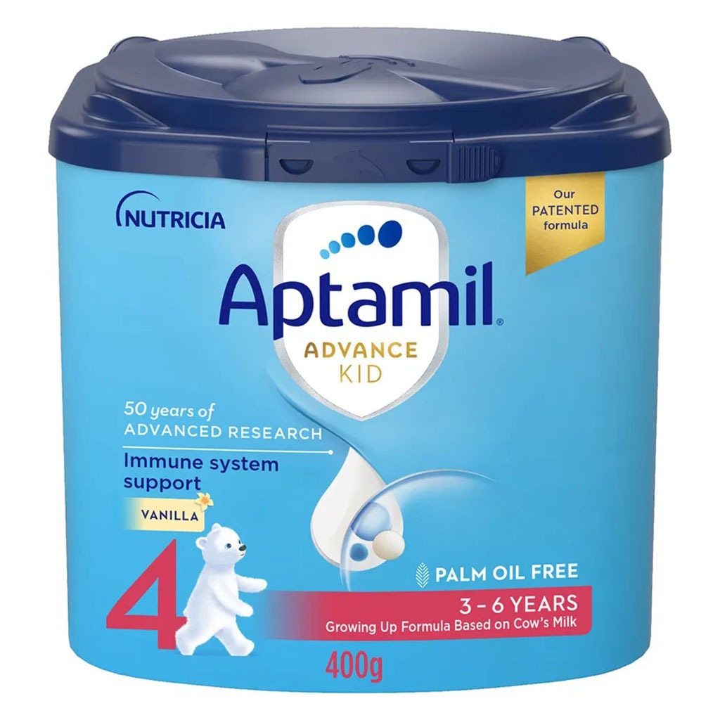 Aptamil Advance Stage 4 Palm Oil Free Growing Up Kids Milk Formula For 3 To 6 Years 400g