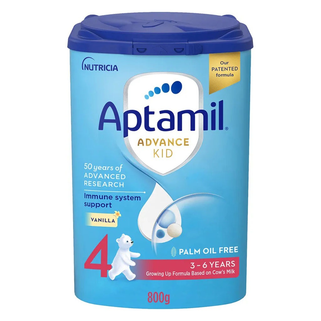 Aptamil Advance Stage 4 Palm Oil Free Growing Up Kids Milk Formula For 3 To 6 Years 800g