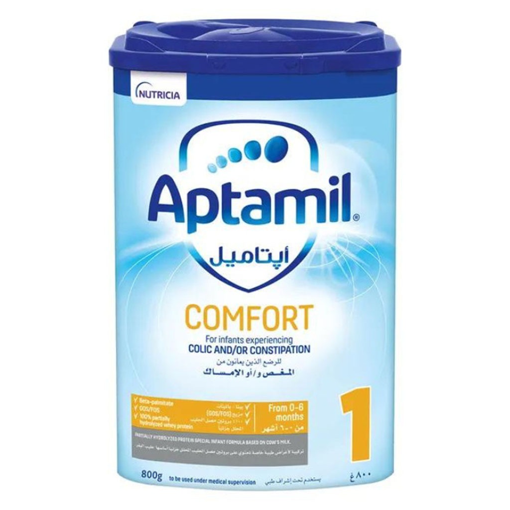 Aptamil Comfort Stage 1 Baby Milk Formula For Colic & Constipation From 0 To 6 Months 800g