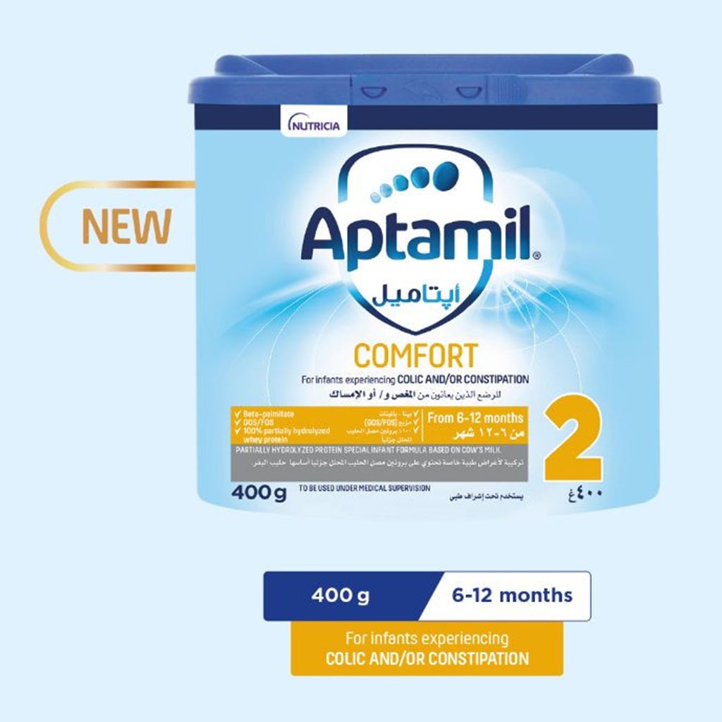 Aptamil Comfort Stage 2 Infant Milk Formula For Colic & Constipation From 6 To 12 Months 400g