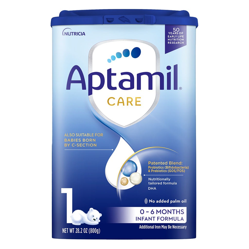 Aptamil Care Stage 1 Palm Oil Free Baby Milk Formula For C-Section Born Babies From 0 To 6 Months 800g 
