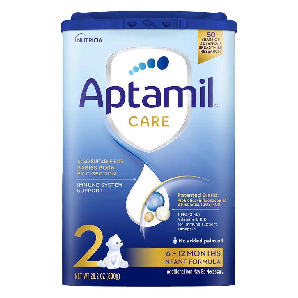 Aptamil Care Stage 2 Palm Oil Free Infant Milk Formula For C-Section Born Babies From 6 To 12 Months 800g 
