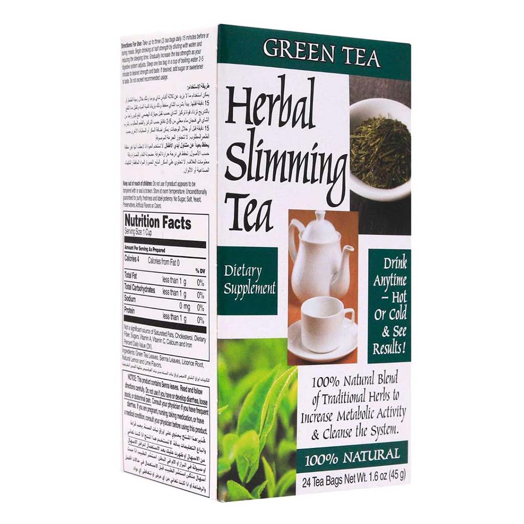 21st Century Herbal Slimming Tea Bag, Green Tea, Pack of 24's