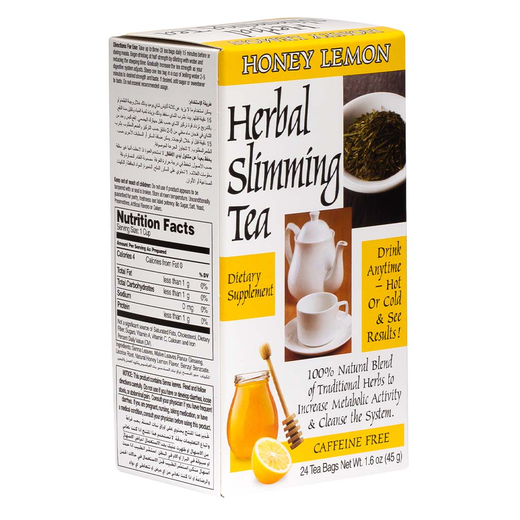 21st Century Herbal Slimming Honey Lemon Tea Bags 24's 1.6oz, 45g