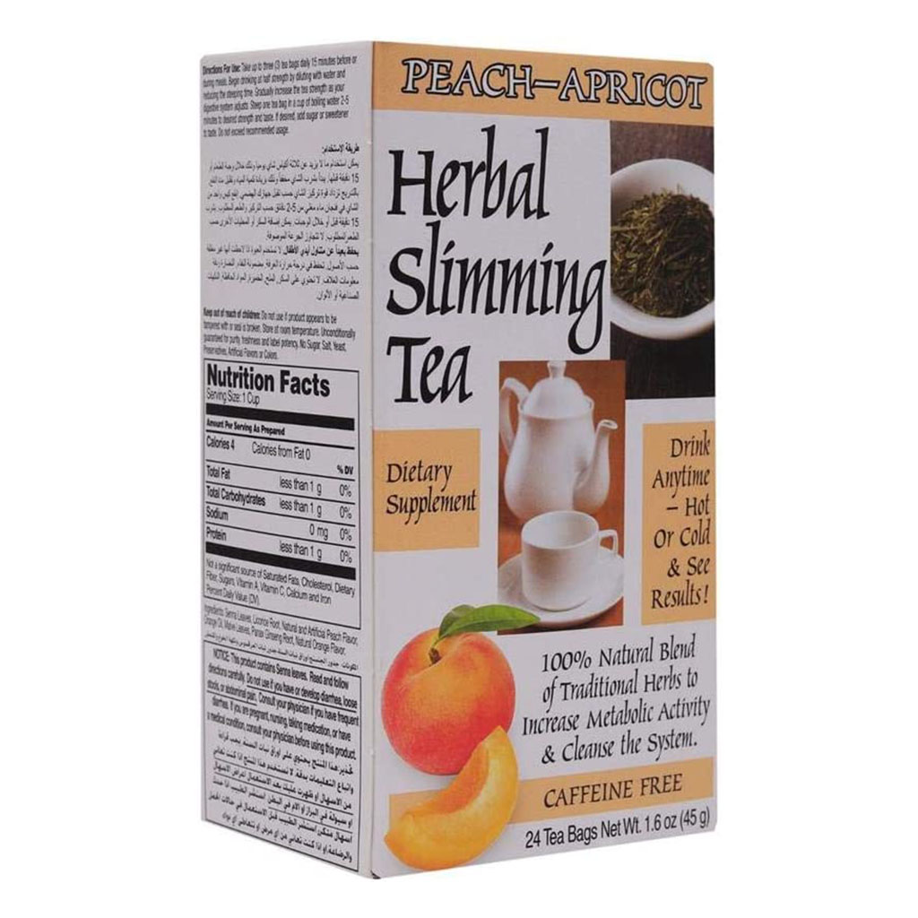 21st Century Herbal Slimming Tea Bag, Peach-Apricot, Pack of 24's