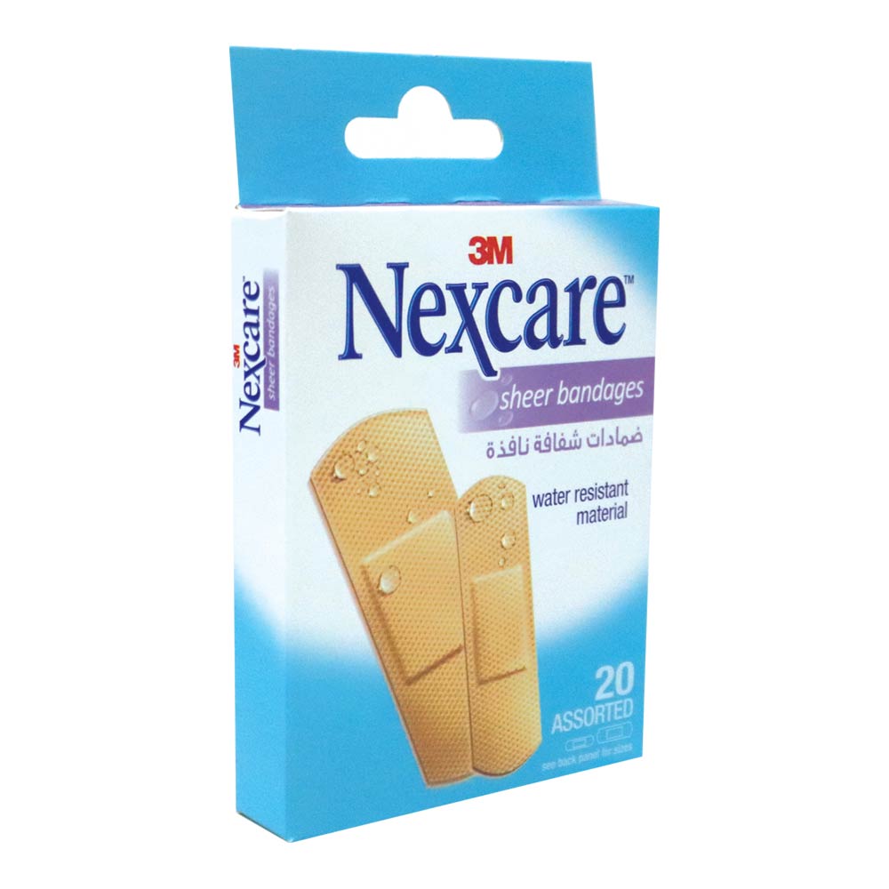 3M Nexcare Sheer Assorted Bandages 20's
