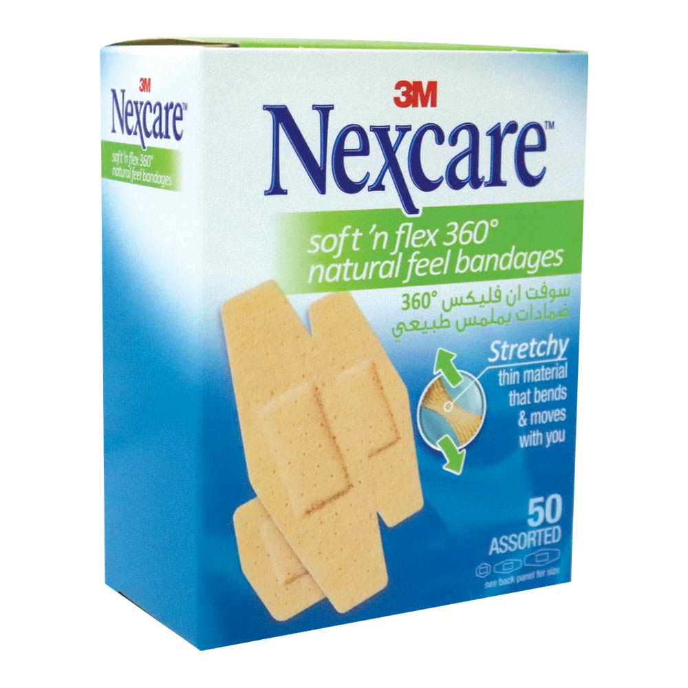 3M Nexcare Soft 'n flex Assorted Bandage 50's