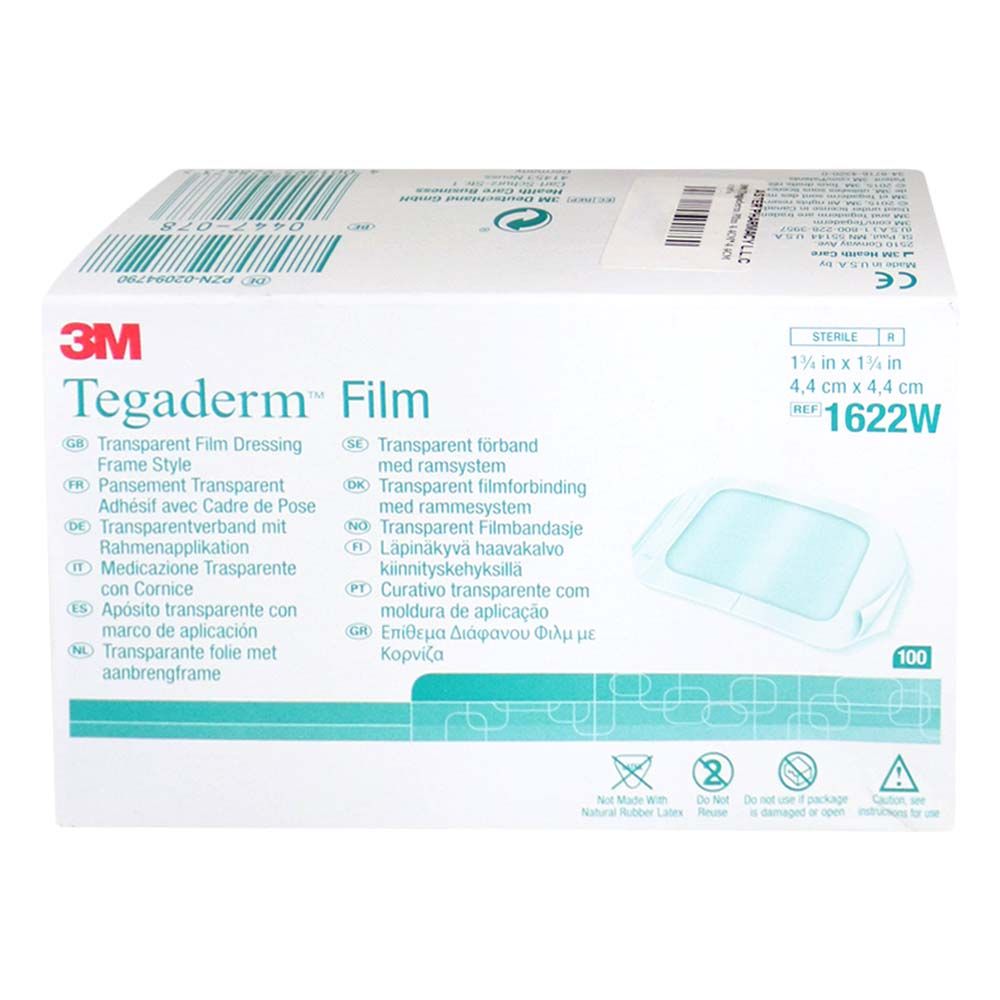 3M Tegaderm Film 4.4 cm x 4.4 cm 100's