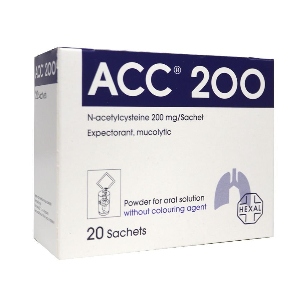 ACC 200 mg Sachet 20's