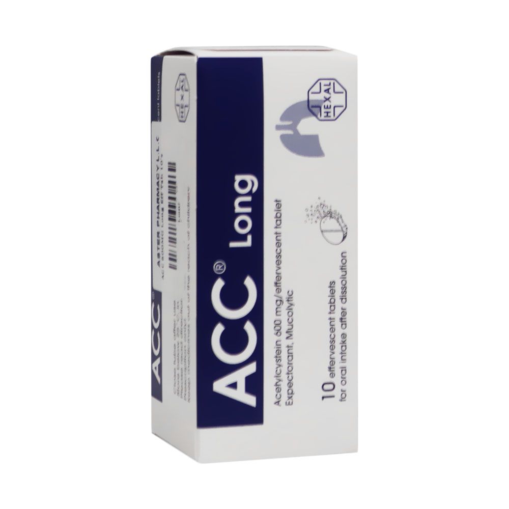 ACC Long 600 mg Effervescent Tablets 10's
