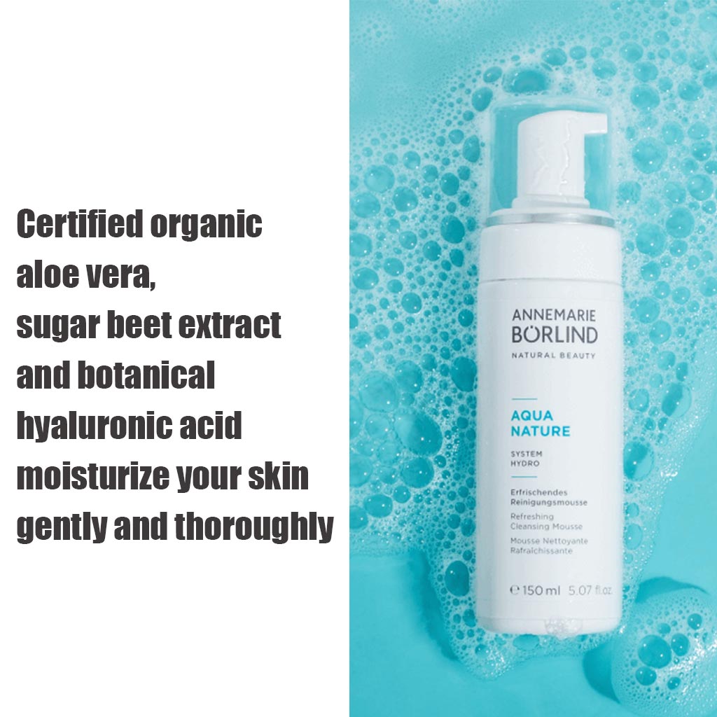 Annemarie Borlind Aquanature Refreshing Cleansing Mousse For Dirt & Make-up Removal 150ml