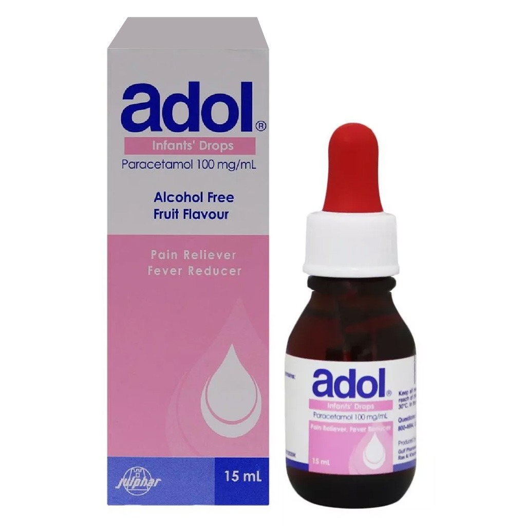 Adol Paracetmol 100 mg/ mL Infant Drops 15 mL
