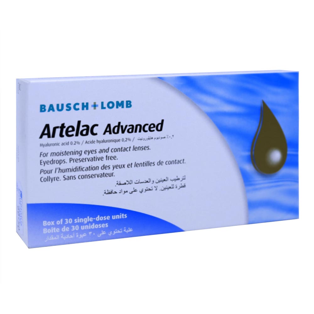 Artelac Advanced Eye Drops Single Dose Unit 30's