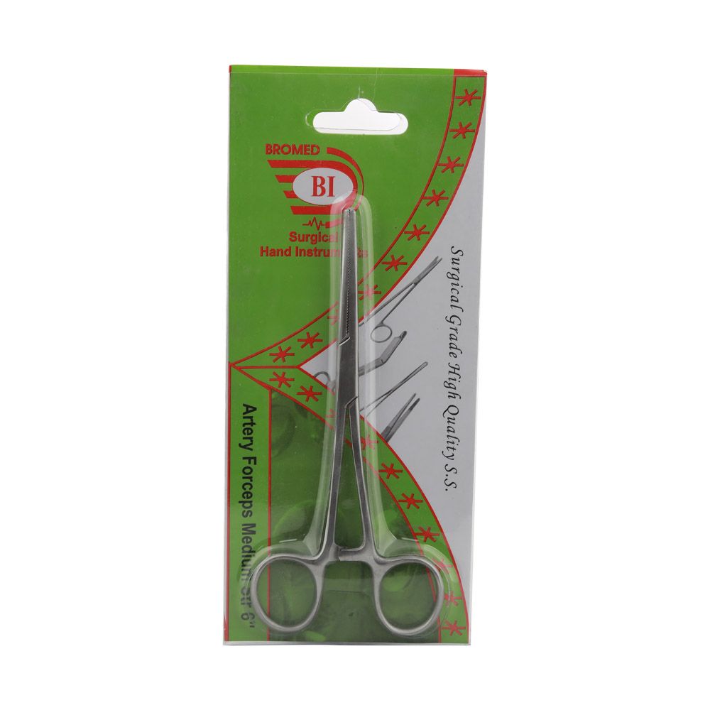 Bromed Artery Forceps Medium Straight 6 inches