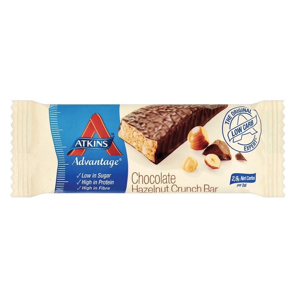 Atkins Advantage Chocolate Hazelnut Crunch Protein Bar 60 g, 1's
