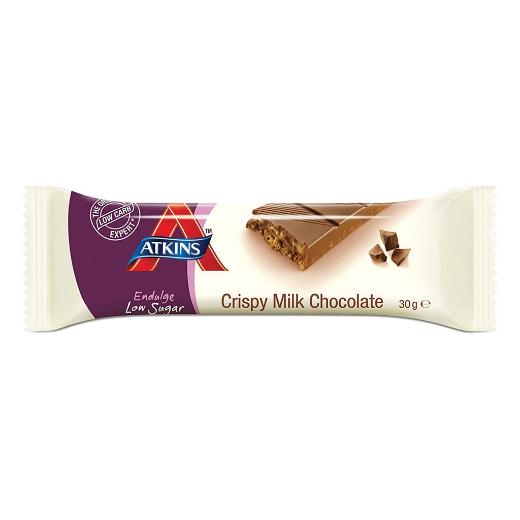 Atkins Endulge Crispy Milk Chocolate Bar 30 g 1's
