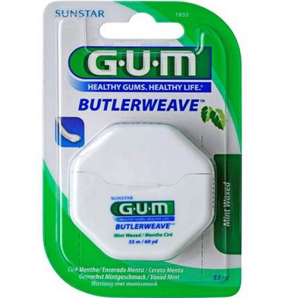 Butler Gum Butlerweave Mint Waxed Floss 1855RQ