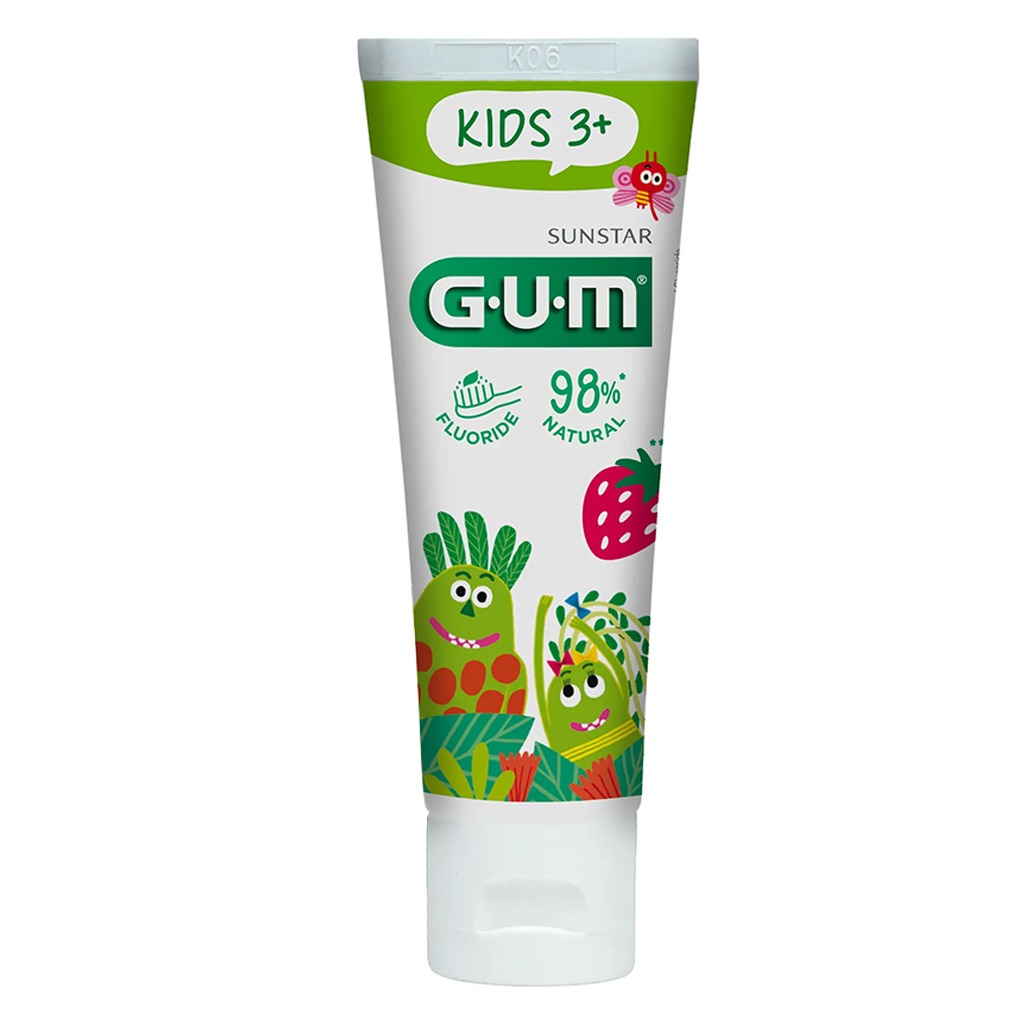 Sunstar Gum Kids 3+ Years Toothpaste, Strawberry Flavour 50ml
