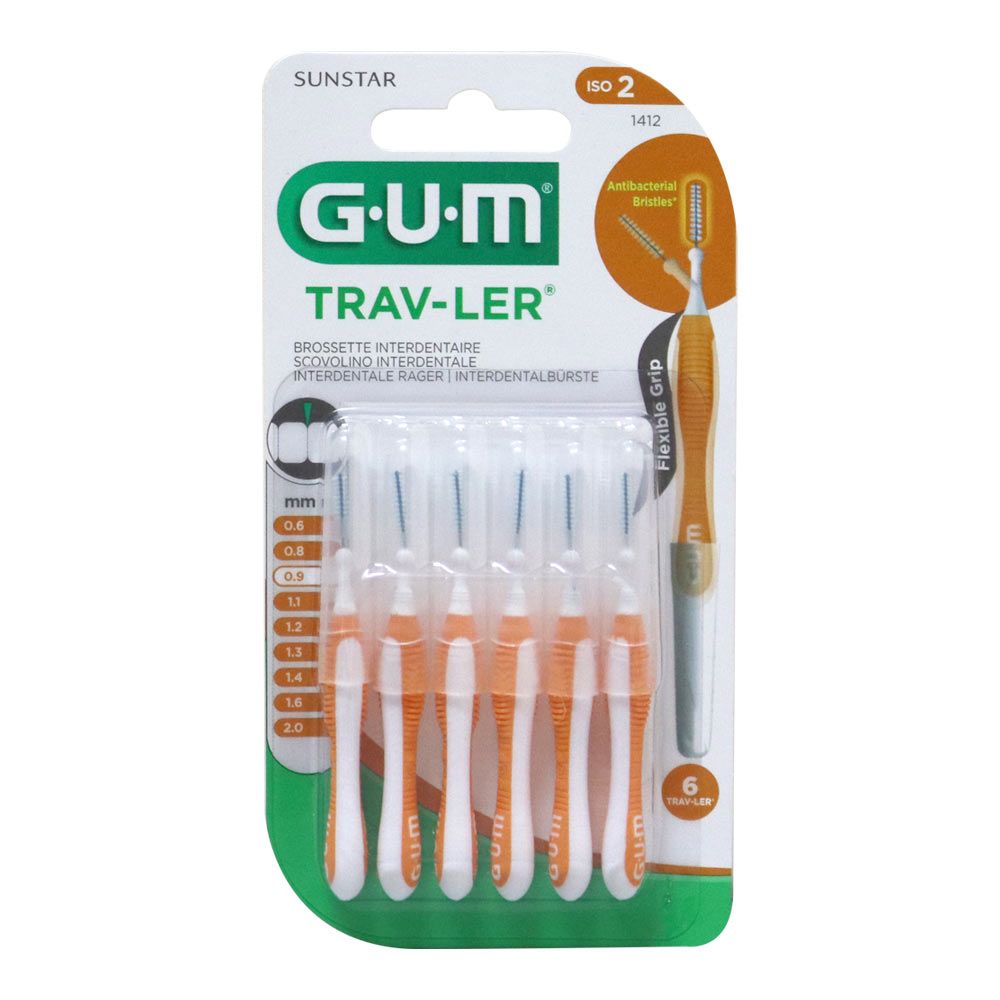 Butler Gum Travler Interdental Brush 1412 6's