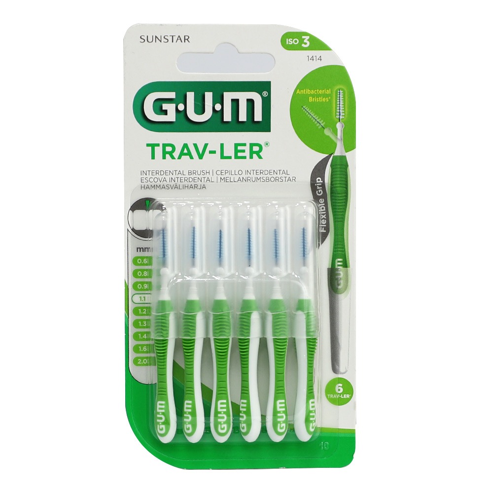 Butler GUM traveler Interdental brush Green, 1s