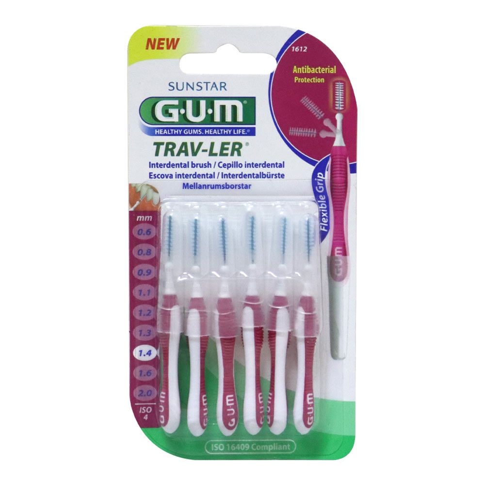 Butler Gum Travler Interdental Brush 1612 6's