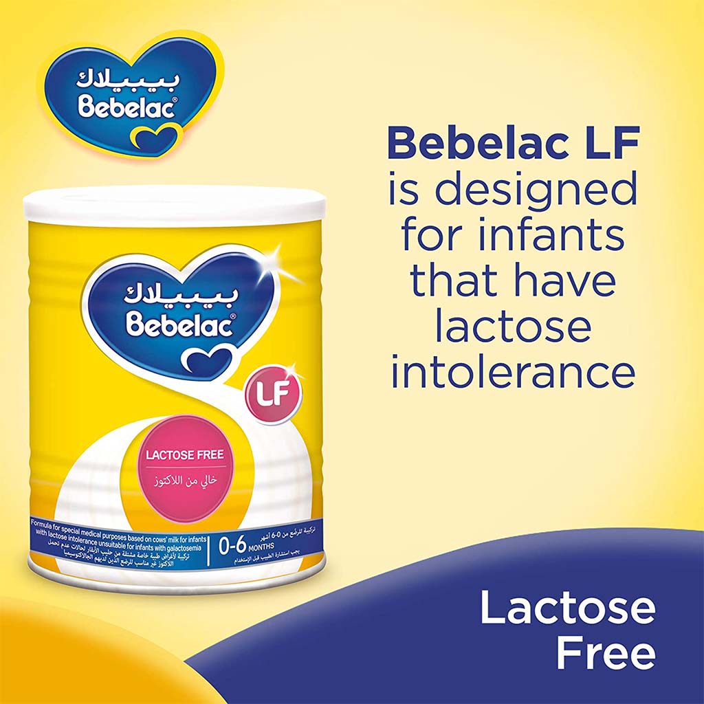 Bebelac LF Lactose Free Infant Milk Formula For 0-6 Months Baby 400g