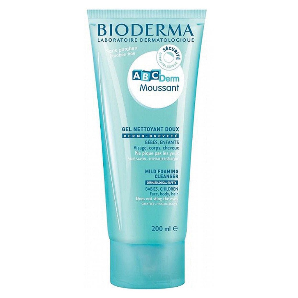 Bioderma ABCDerm Moussant Ultra-Gentle Soap-Free Baby Cleansing Gel 200ml