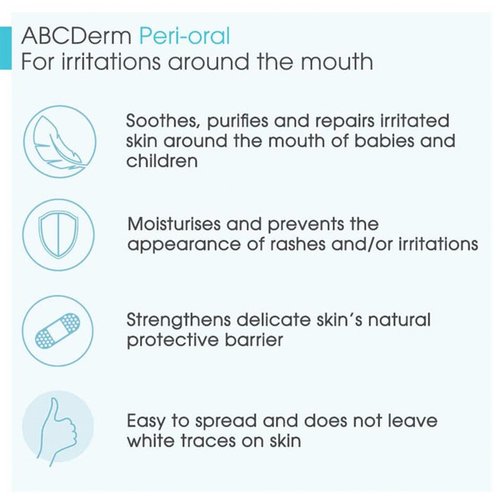 Bioderma ABCDerm Peri-Oral Baby Mouth Rash Cream 40ml
