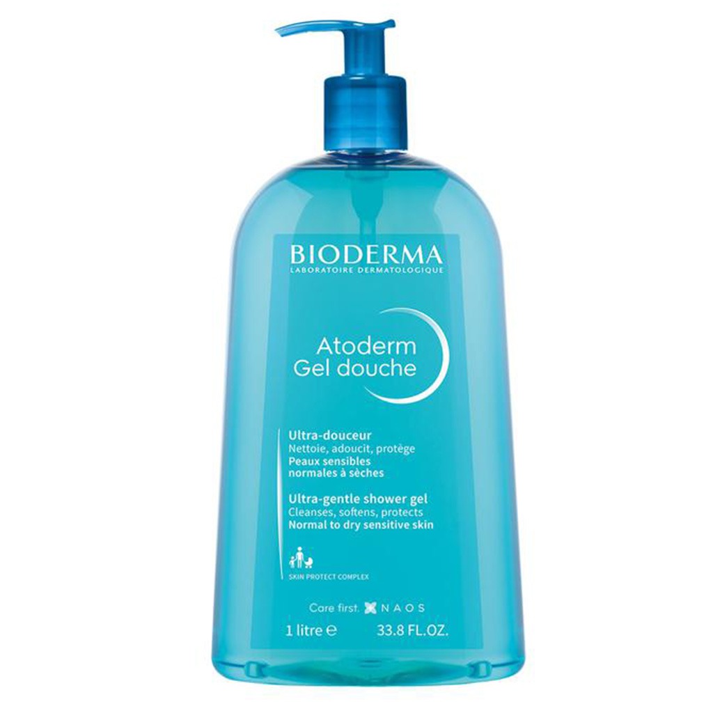Bioderma Atoderm Shower Gel For Normal And Dry Sensitive Skin, Soap-Free 1L