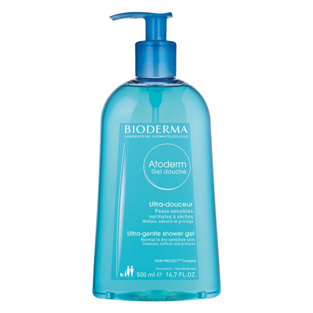 Bioderma Atoderm Shower Gel For Normal And Dry Sensitive Skin, Soap-Free 500ml