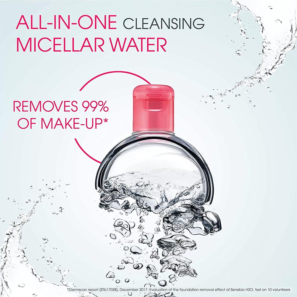 Bioderma Sensibio H2O Cleansing & Make up Removing Micellar Water with Pump 500ml