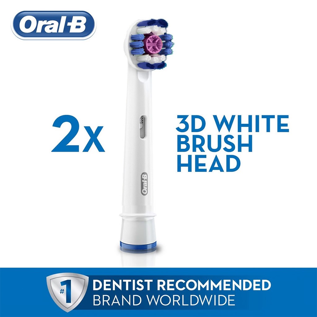 Braun Oral-B 3D White Replacement Brush Heads 2's