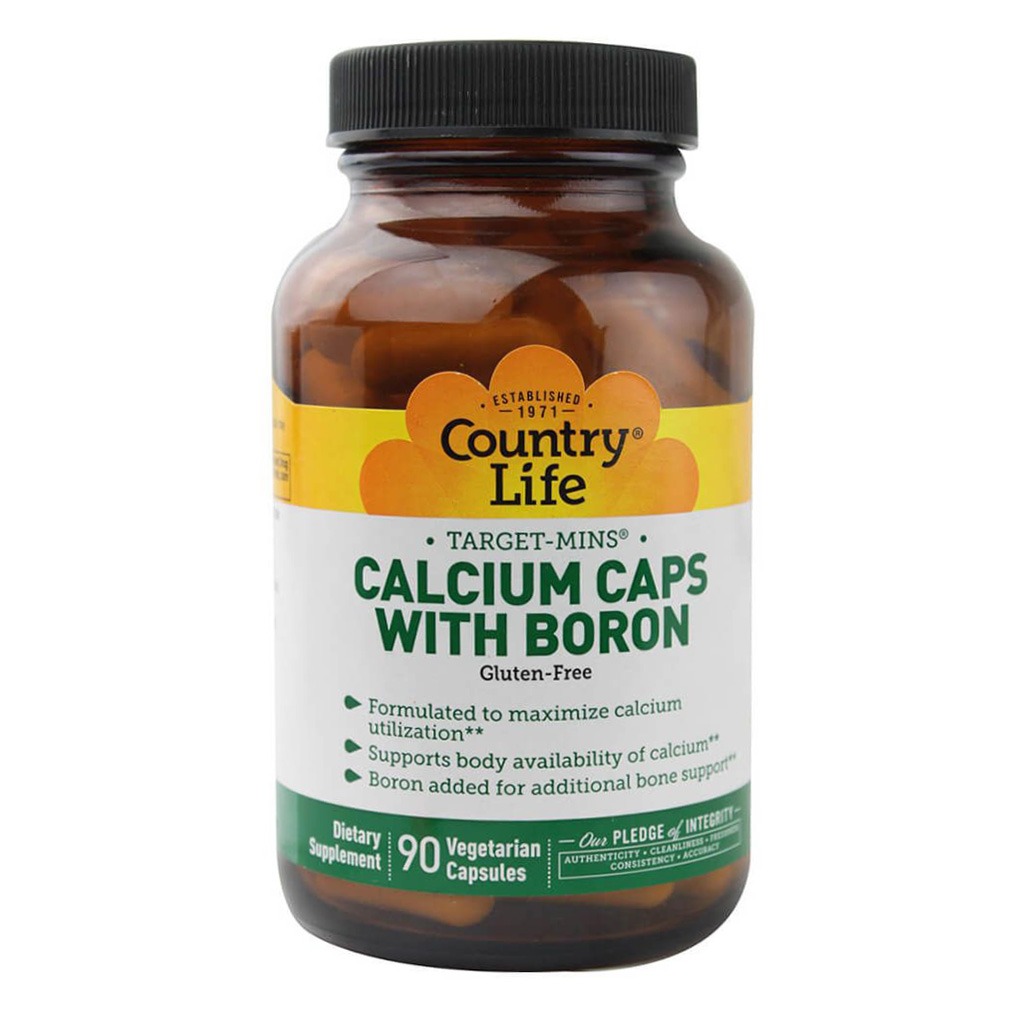 Country Life Calcium with Boron Vegetarian Capsules 90's